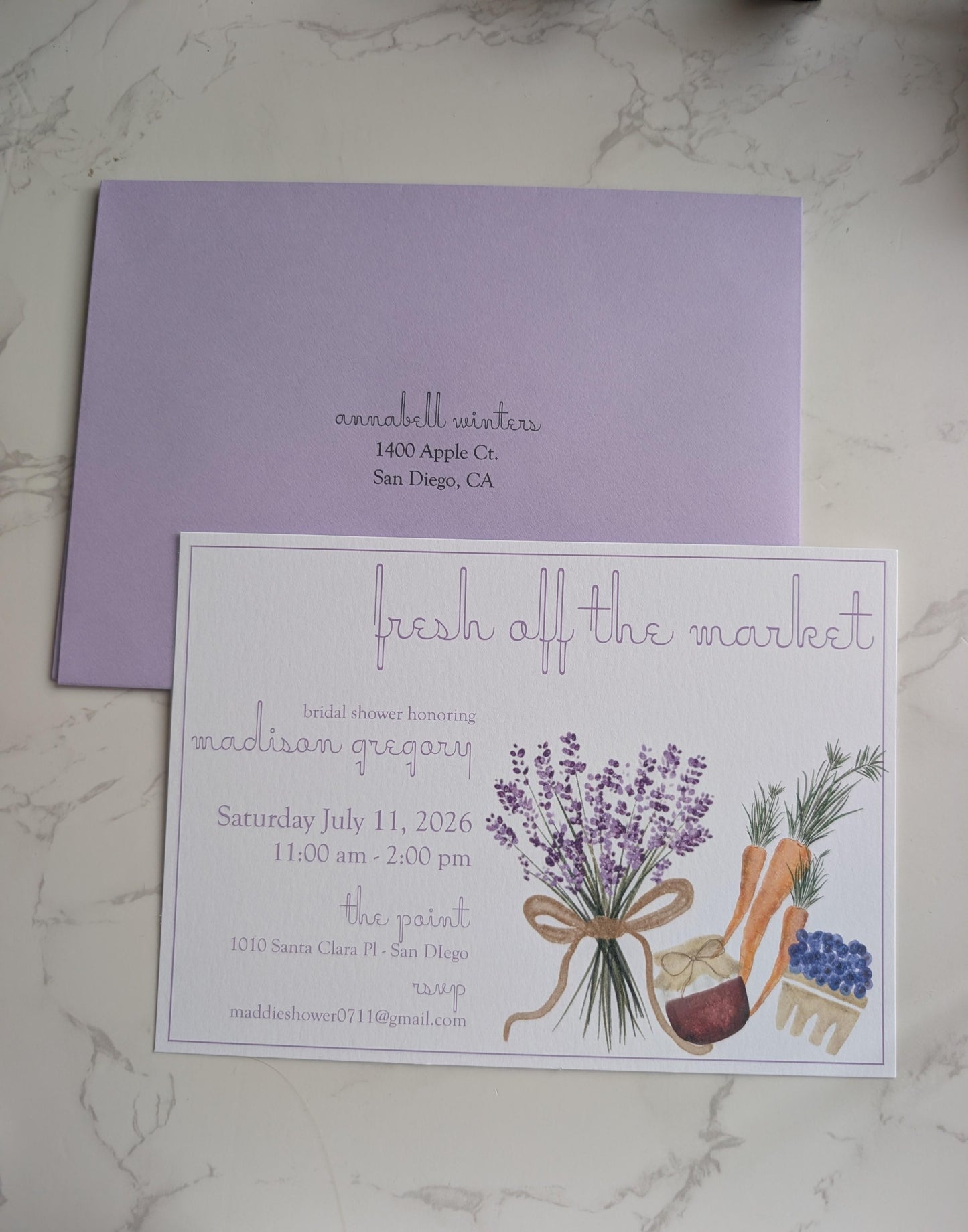 Off the Market | Bridal Shower | Invitation Suite | 2pc