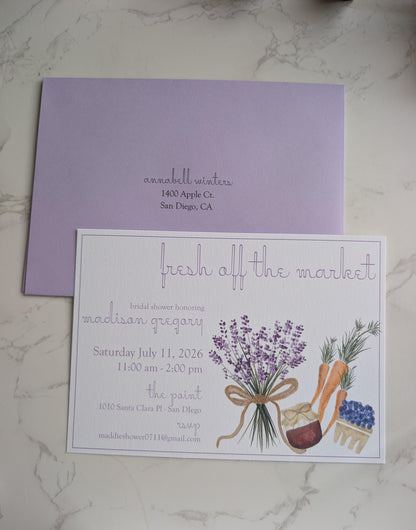 Off the Market | Bridal Shower | Invitation Suite | 2pc