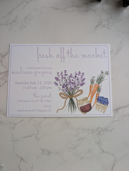 Off the Market | Bridal Shower | Invitation Suite | 2pc