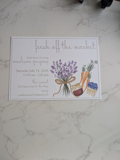 Off the Market | Bridal Shower | Invitation Suite | 2pc