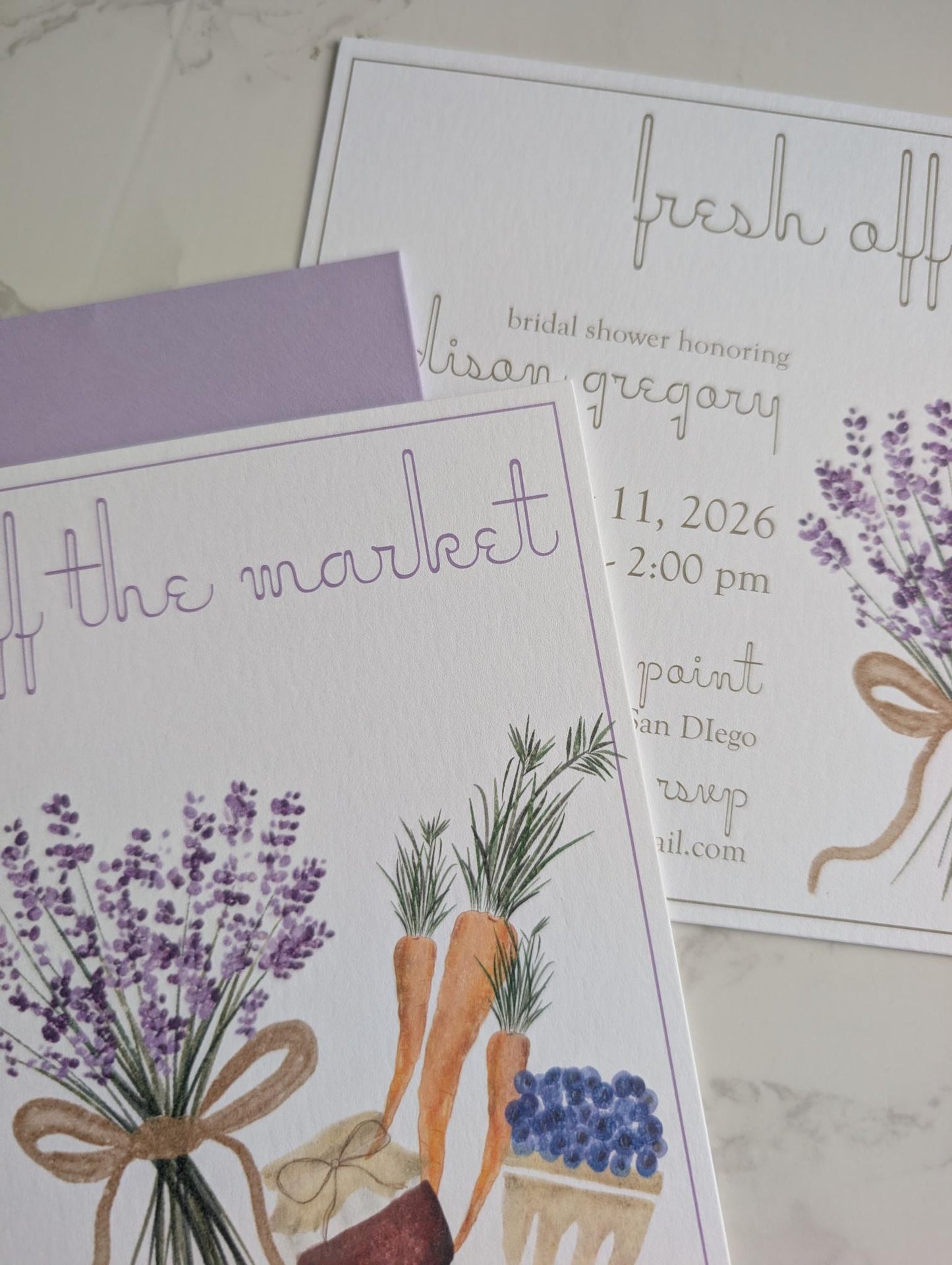 Off the Market | Bridal Shower | Invitation Suite | 2pc