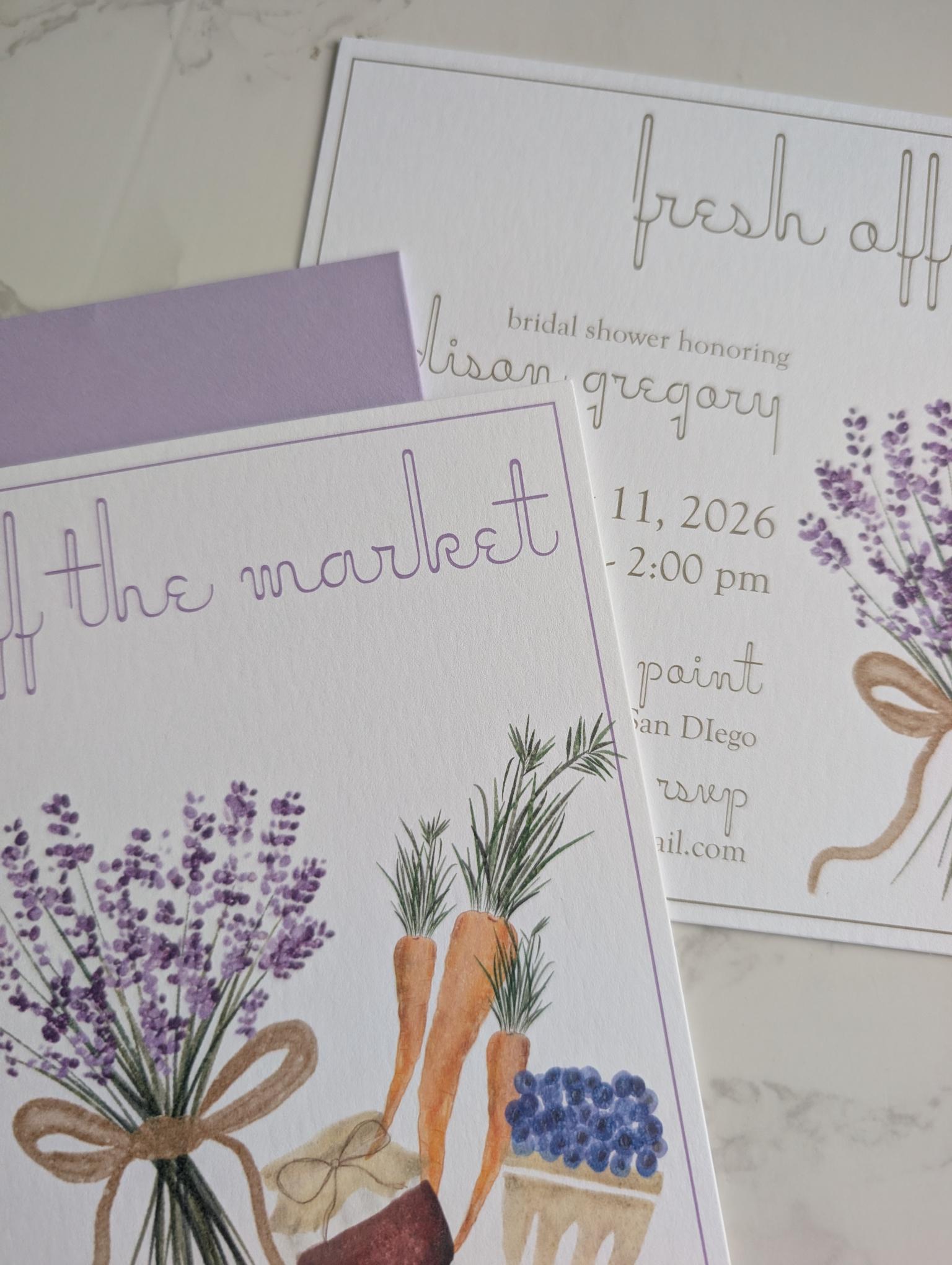 Off the Market | Bridal Shower | Invitation Suite | 2pc