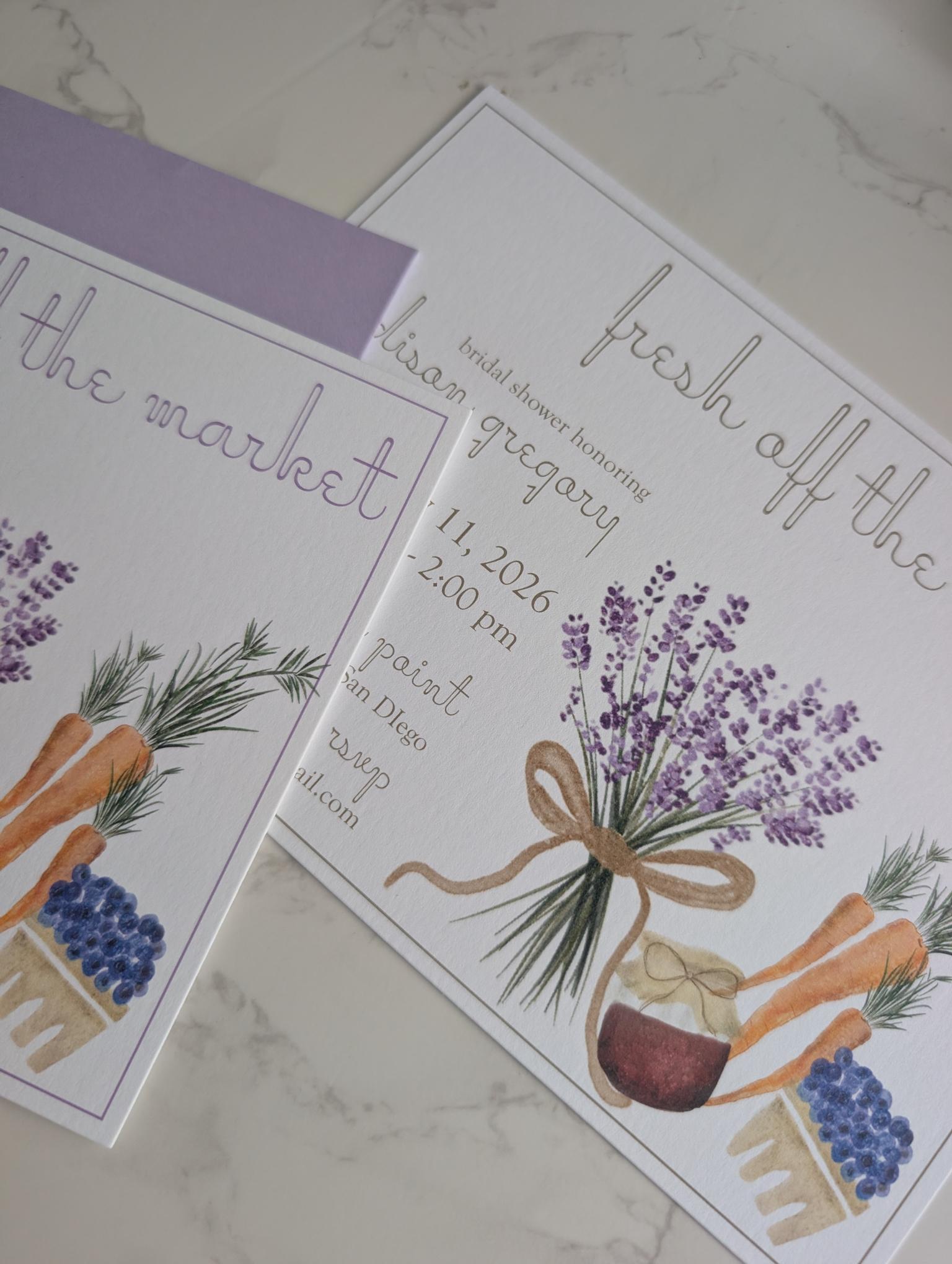 Off the Market | Bridal Shower | Invitation Suite | 2pc