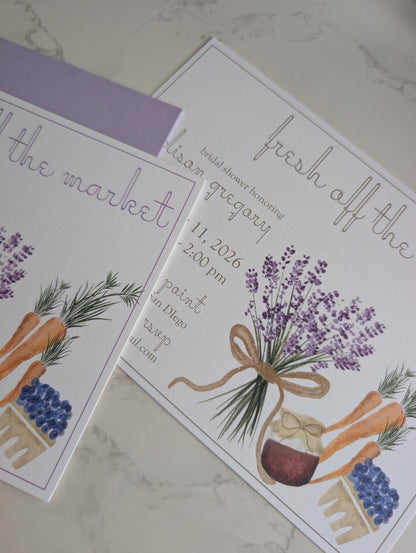 Off the Market | Bridal Shower | Invitation Suite | 2pc