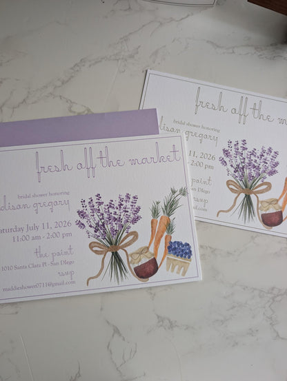 Off the Market | Bridal Shower | Invitation Suite | 2pc
