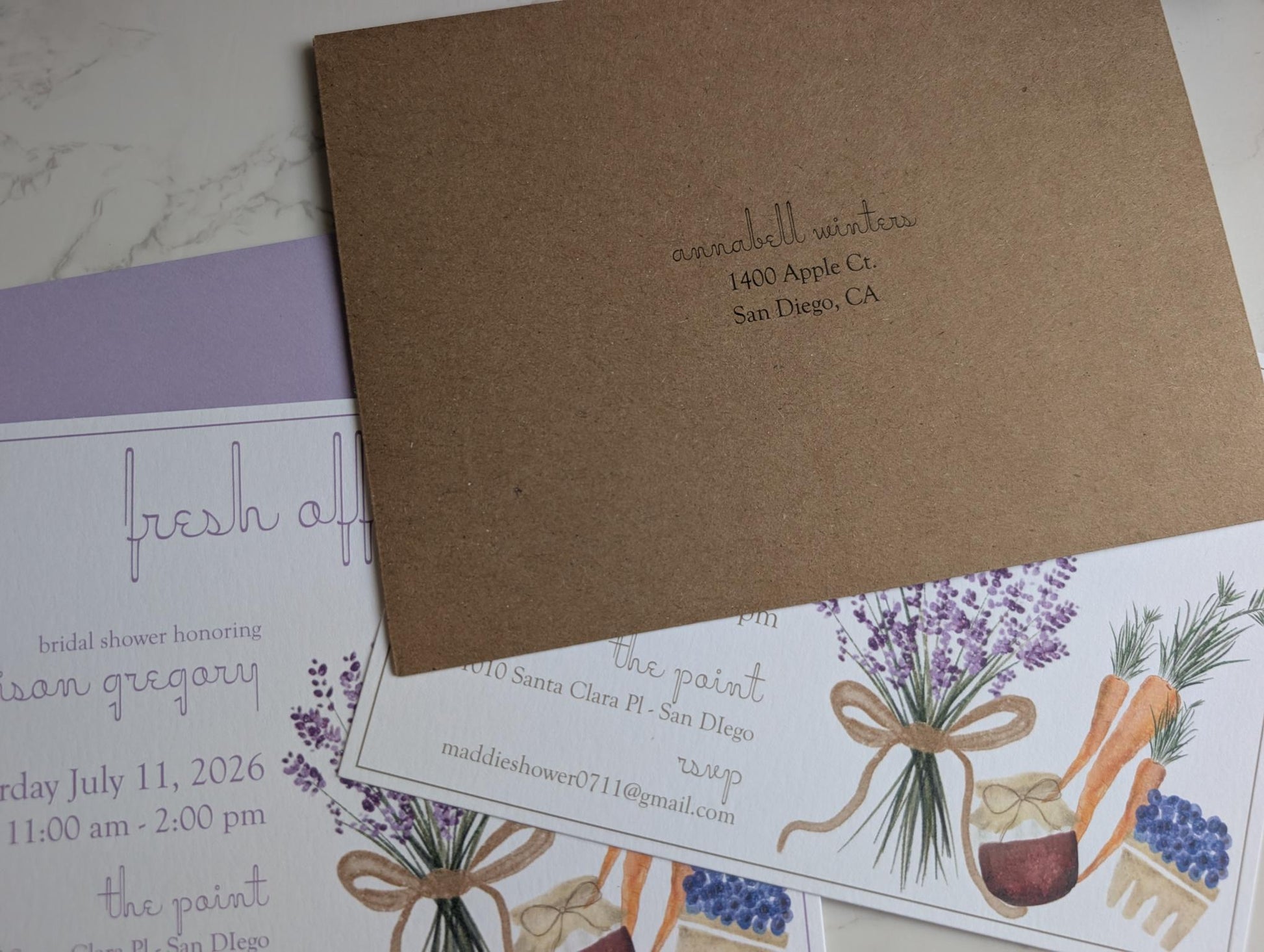 Off the Market | Bridal Shower | Invitation Suite | 2pc