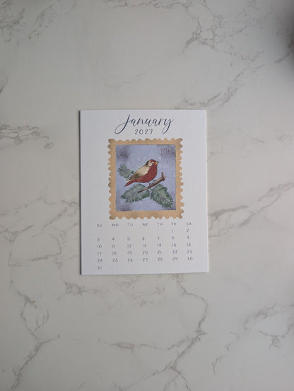 2027 Calendar | Desktop | Watercolor Design