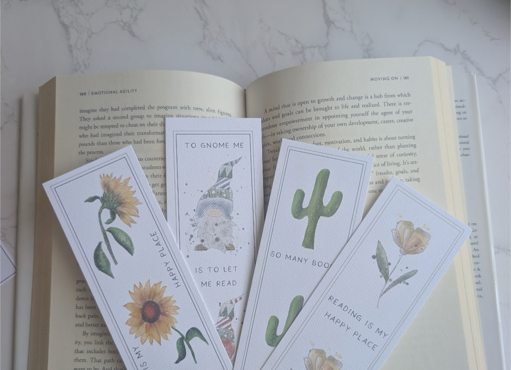 Bookmarks, Un-Laminated, Felt texture