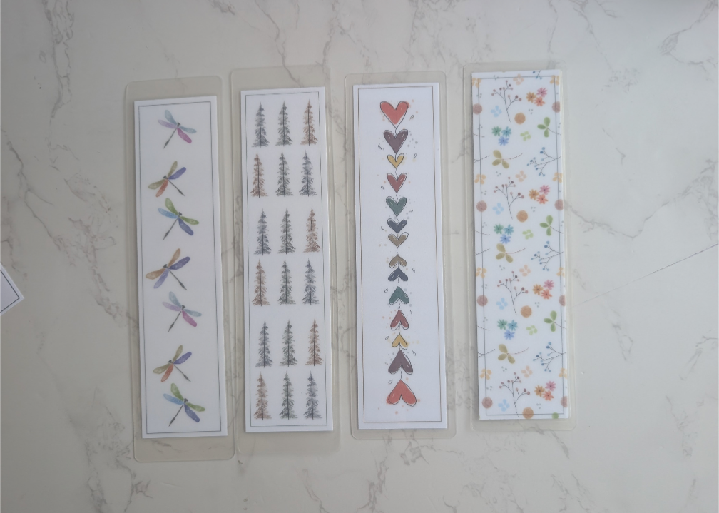 Bookmarks, Laminated, Watercolor Stationery