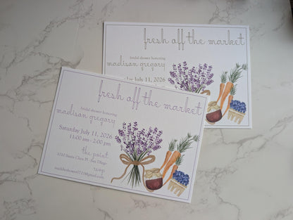 Off the Market | Bridal Shower | Invitation Suite | 2pc