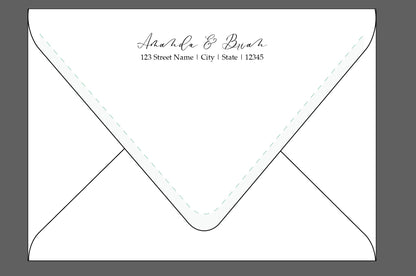 Modern Whimsy Wedding Invitation Suite