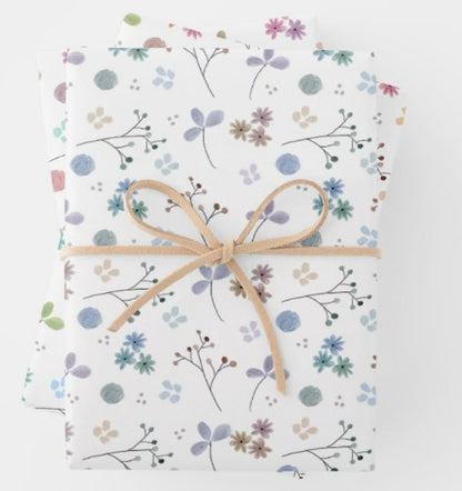 Gift Wrapping Paper, Presents, Set of 3 sheets