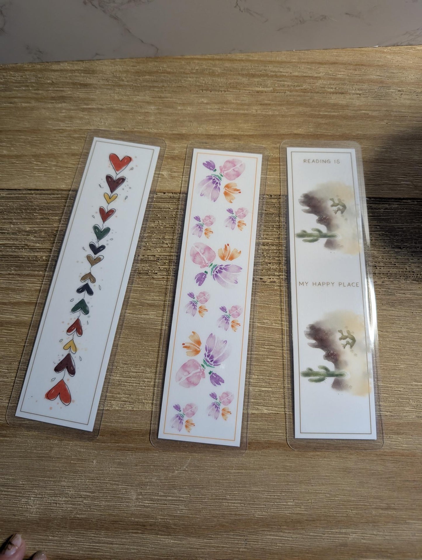 Bookmarks | Laminated | 2x8 inch | Watercolor Stationery