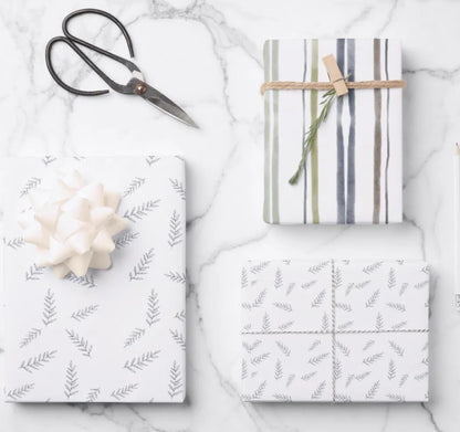 Gift Wrapping Paper, Presents, Set of 3 sheets