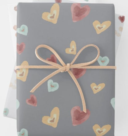 Gift Wrapping Paper, Presents, Set of 3 sheets