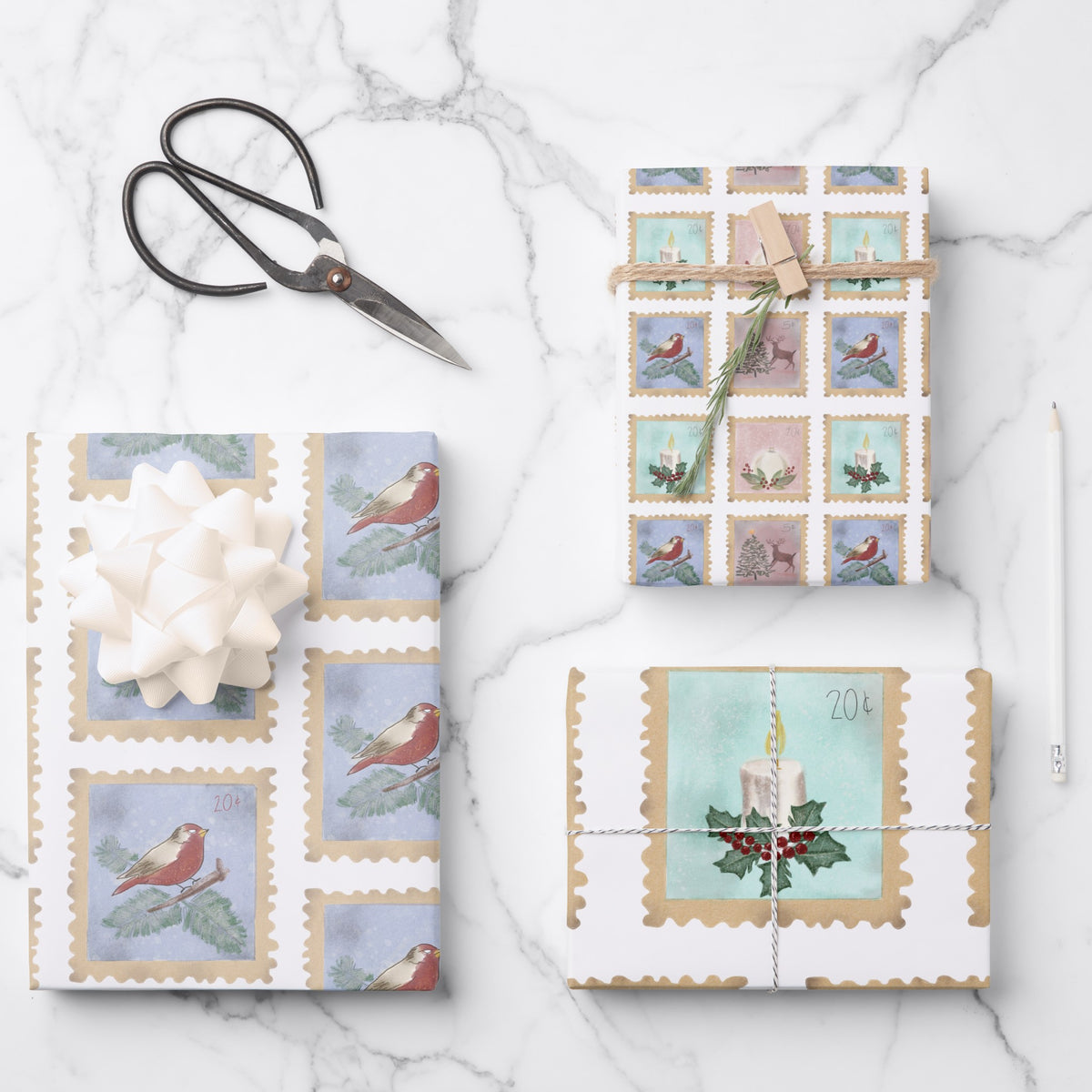 Christmas Gift Wrap, Hannukah Paper, Holiday Presents
