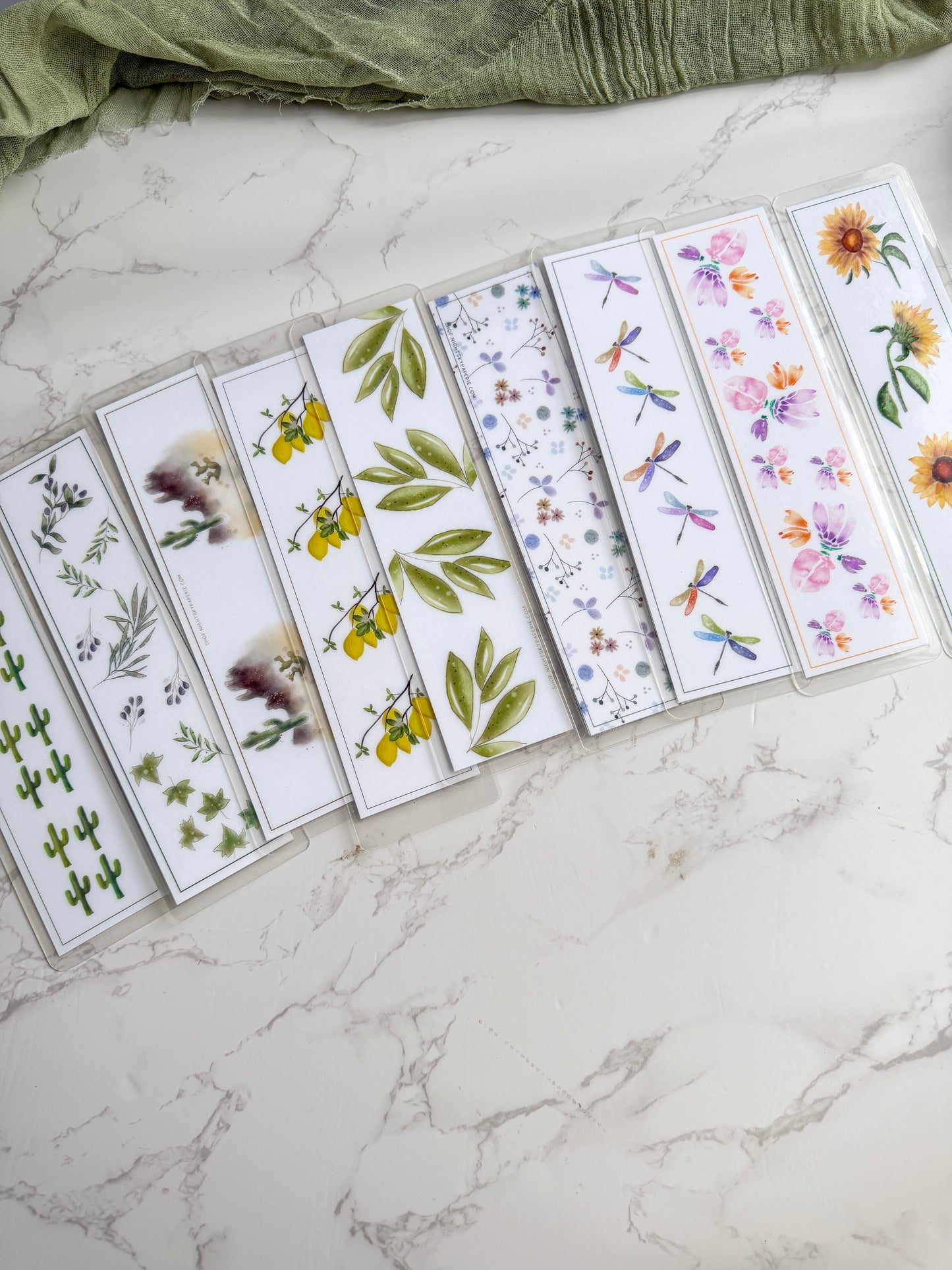 Bookmarks | Laminated | 2x8 inch | Watercolor Stationery