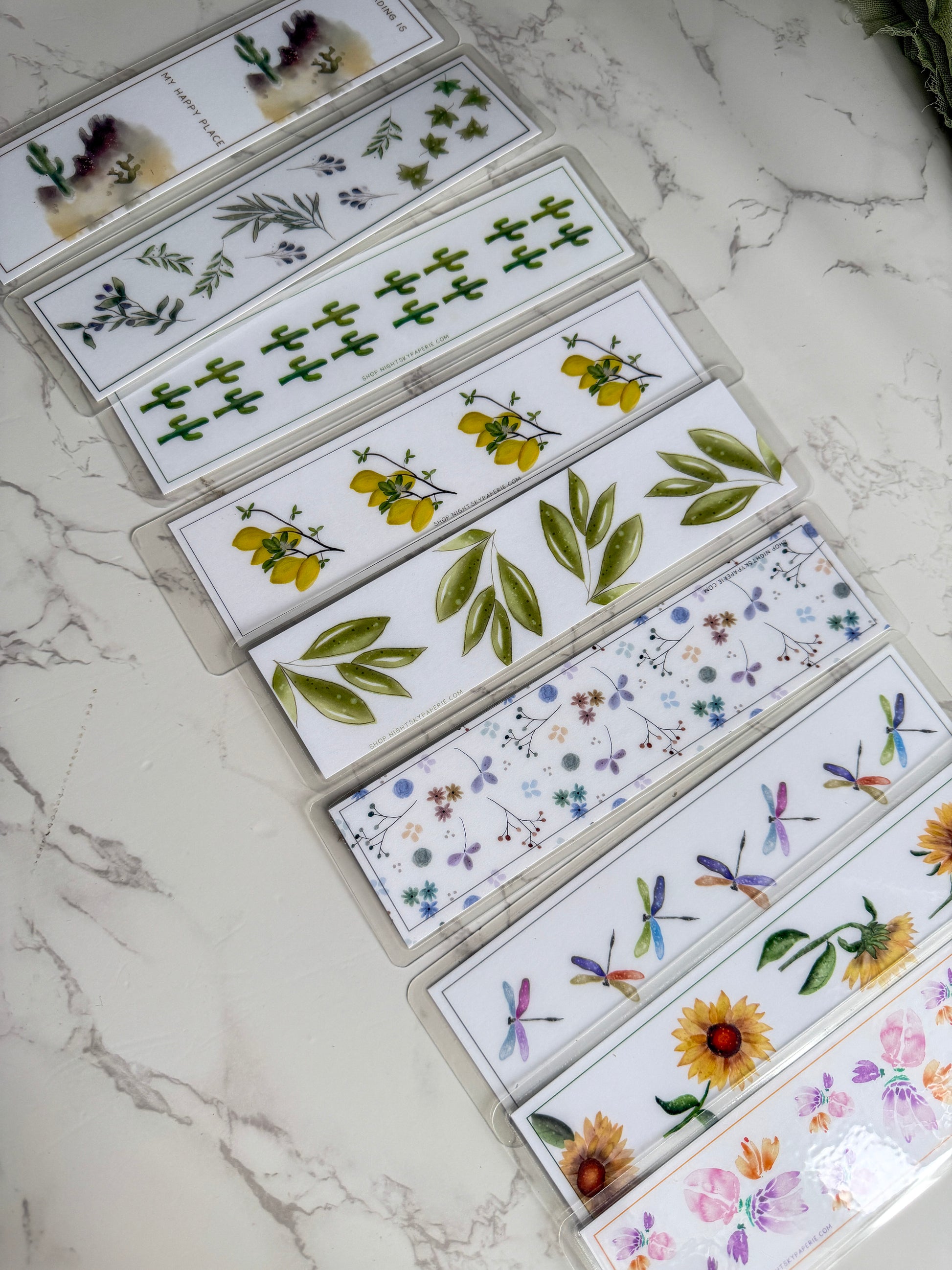Bookmarks | Laminated | 2x8 inch | Watercolor Stationery