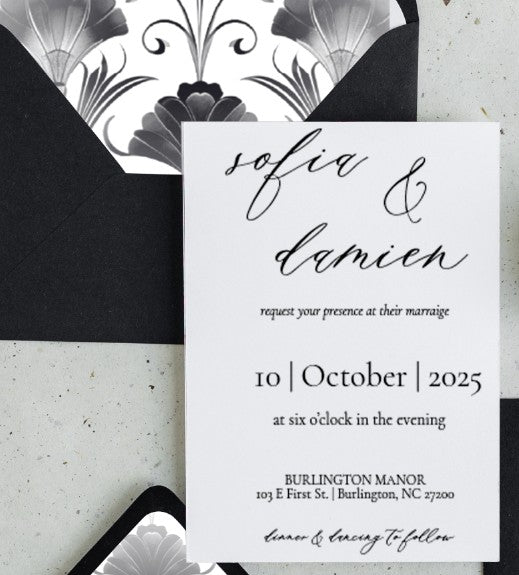 Art Deco Invitation Suite