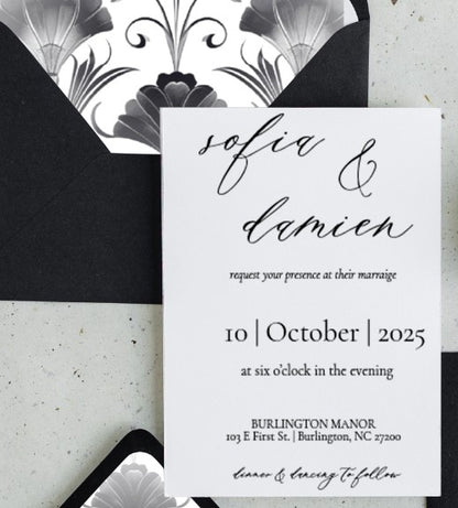 Art Deco Invitation Suite