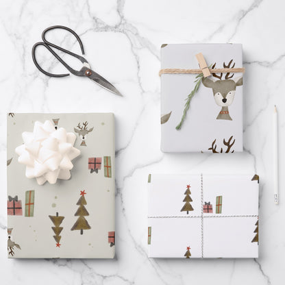 Christmas Gift Wrap, Hannukah Paper, Holiday Presents