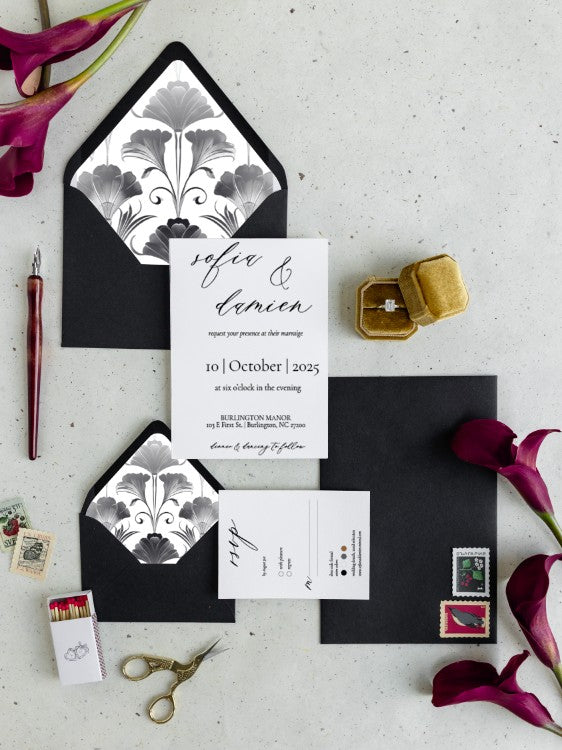 Art Deco Invitation Suite