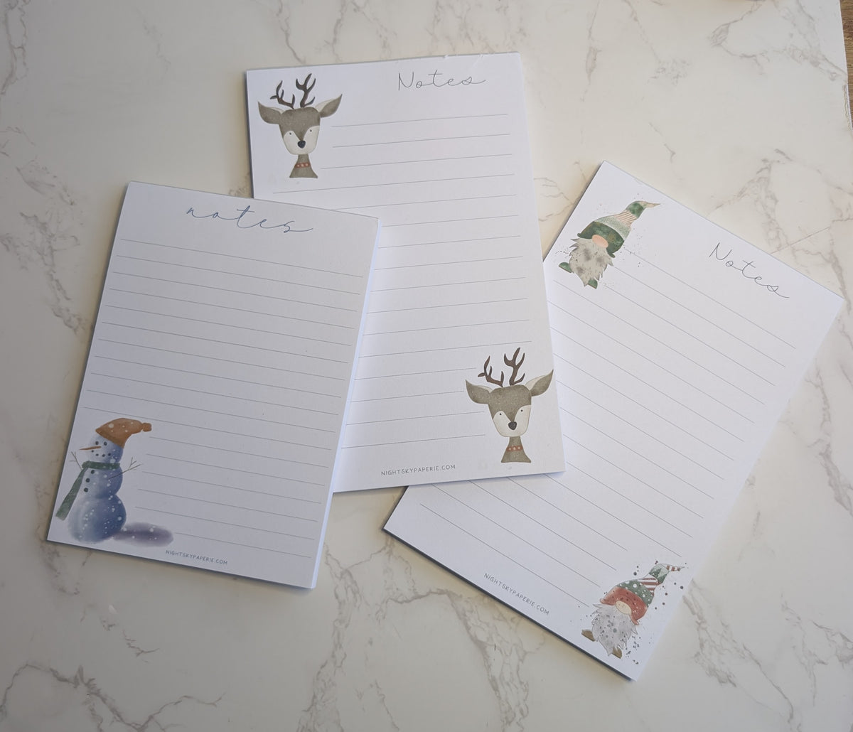Notepad, Christmas, Winter, Holiday, 50 sheets