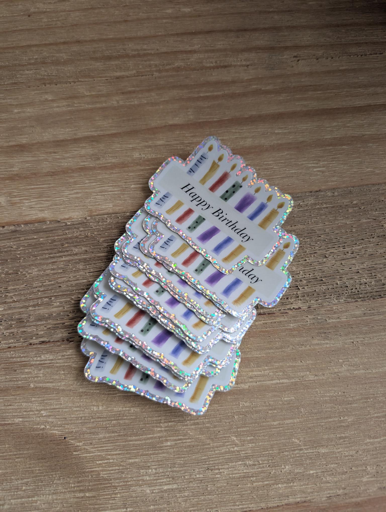 Stickers | Glitter | 3" x 2"