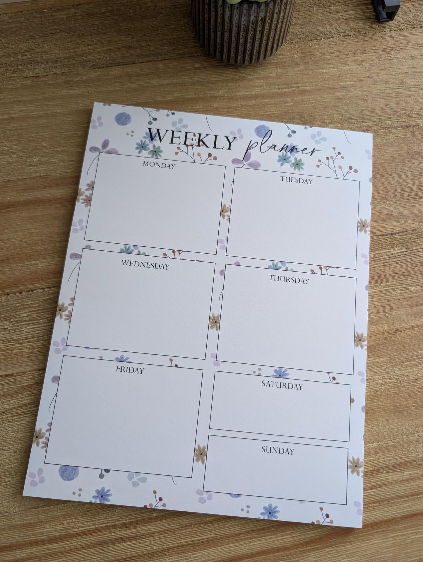 Notepad | Weekly Planner | 8.5x11