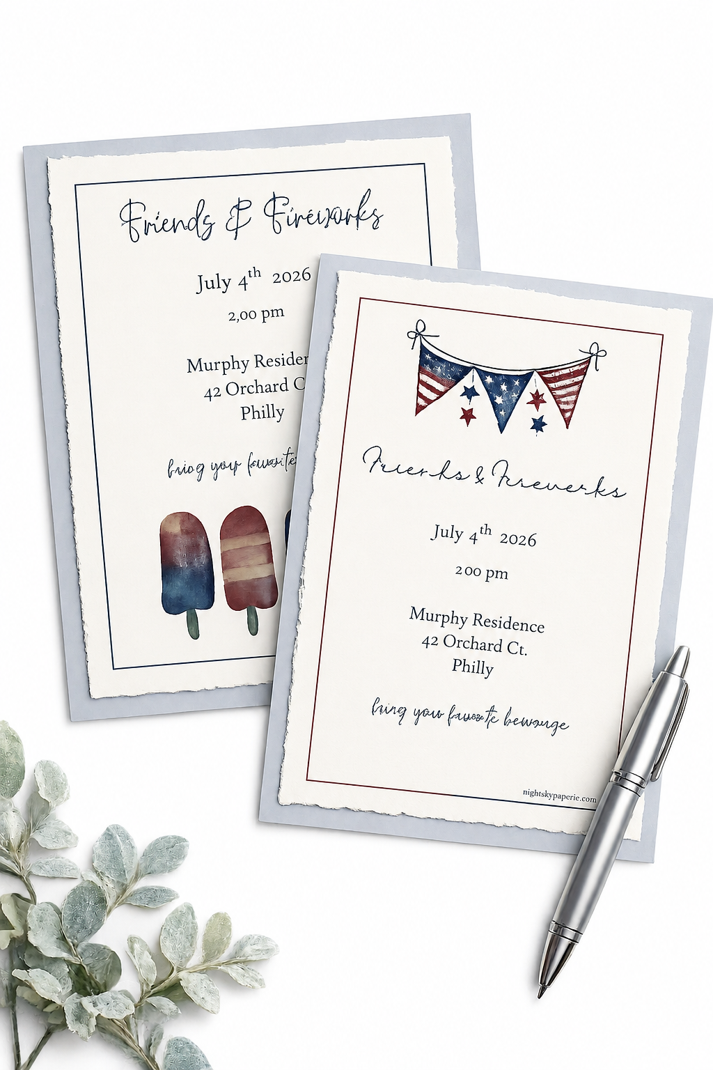 4th of July | Invitation Suite | A7 (5x7)