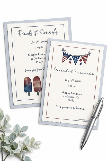 4th of July | Invitation Suite | A7 (5x7)