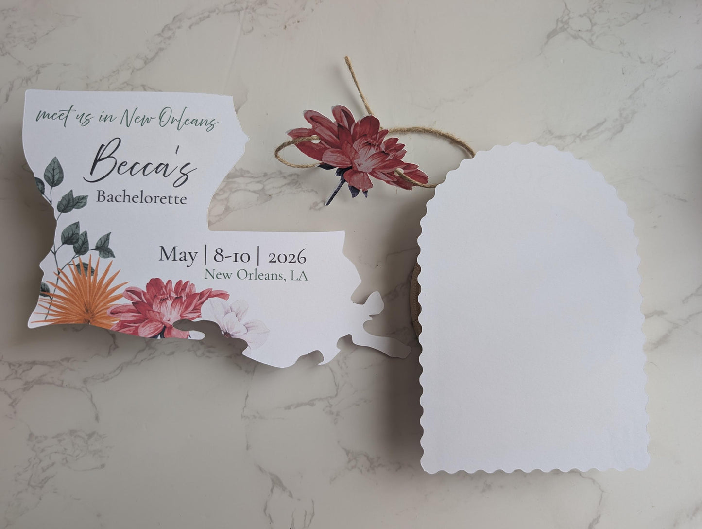 Louisiana Die Cut Invitation Suite | 5 pc