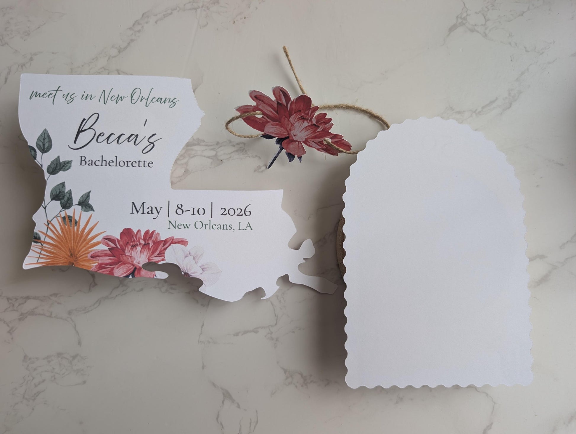 Louisiana Die Cut Invitation Suite | 5 pc