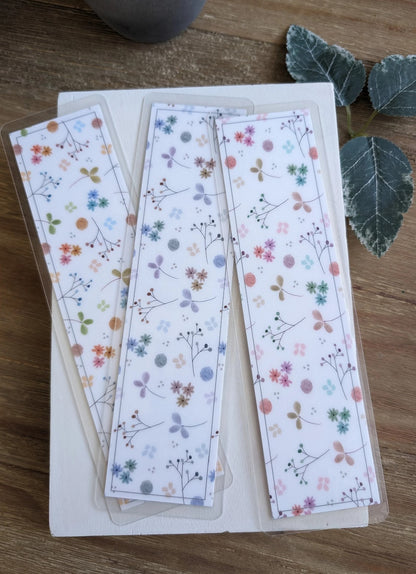 Bookmarks | Laminated | 2x8 inch | Watercolor Stationery