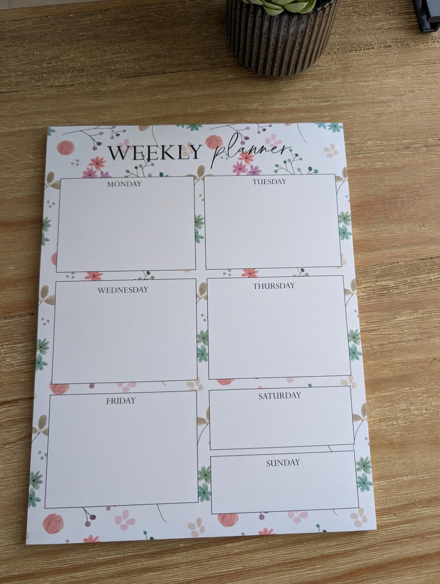 Notepad | Weekly Planner | 8.5x11