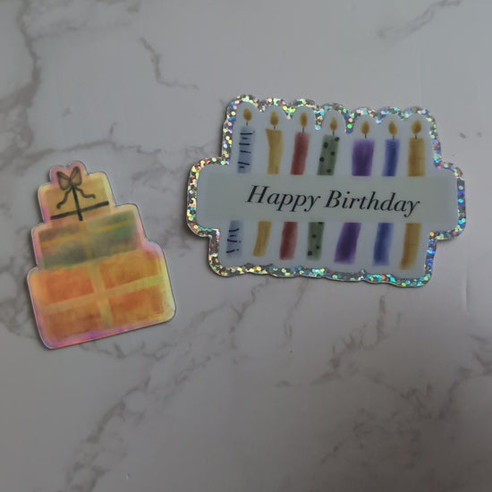 Stickers | Glitter | 3" x 2"