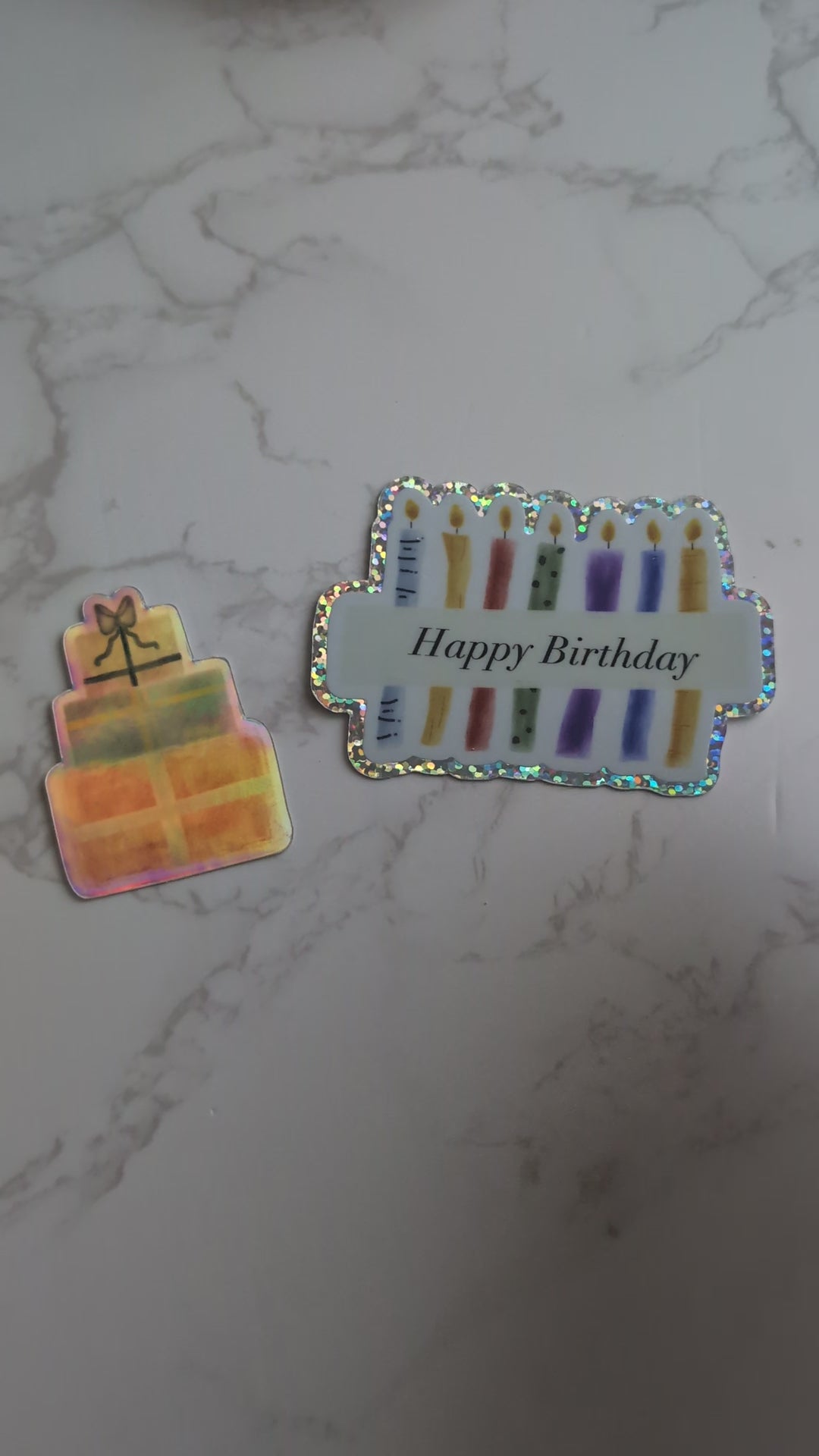 Stickers | Glitter | 3" x 2"