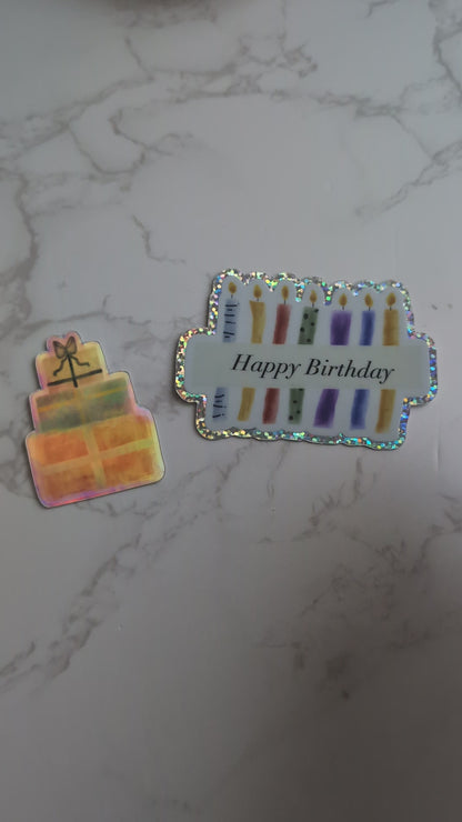 Stickers | Glitter | 3" x 2"