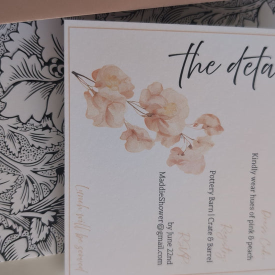 Sweet Pea Invitation Suite | 4 pc