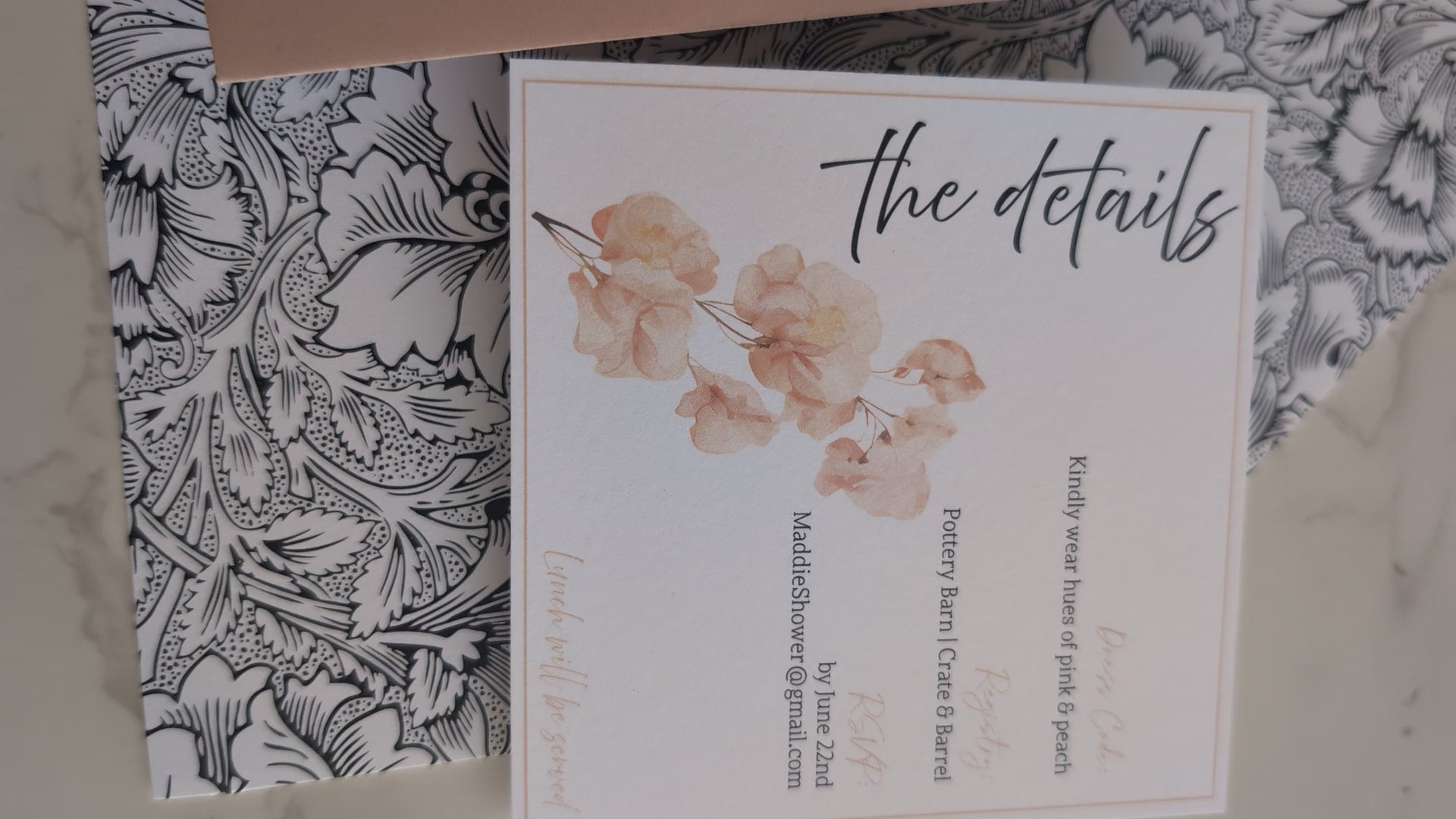 Sweet Pea Invitation Suite | 4 pc