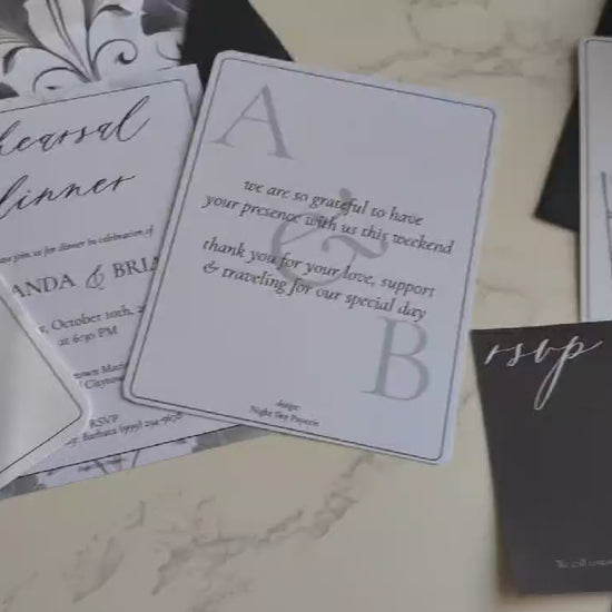 Art Deco Invitation Suite