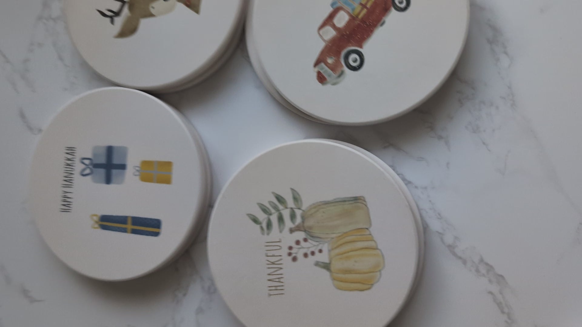 Coaster | Holiday Collection | Round | Ceramic