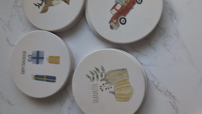 Coaster | Holiday Collection | Round | Ceramic