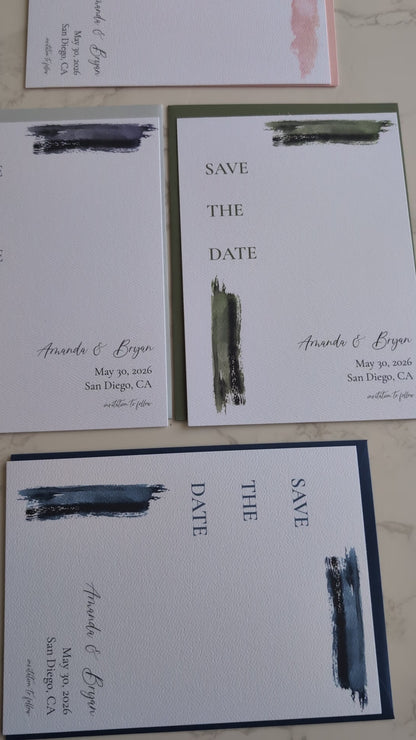 Save the Date | Paint Suite | Wedding Watercolor