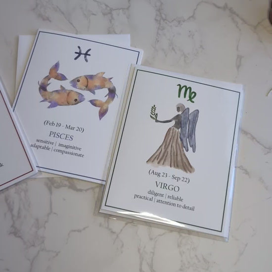 Zodiac Birthday Card