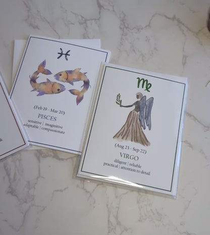 Zodiac Birthday Card