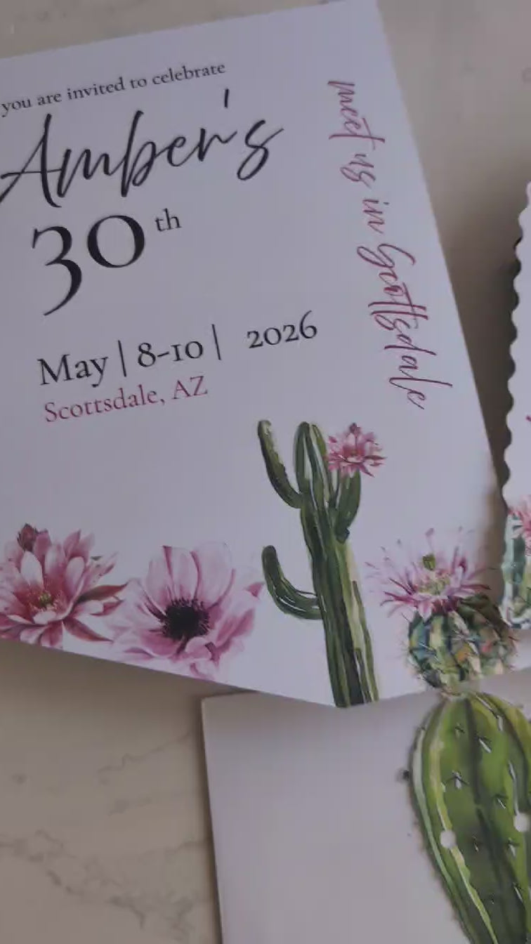 Arizona Die Cut Invitation Suite | 5 pc