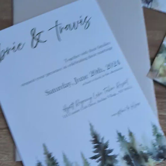 Enchanted Forest Wedding Invitation Suite