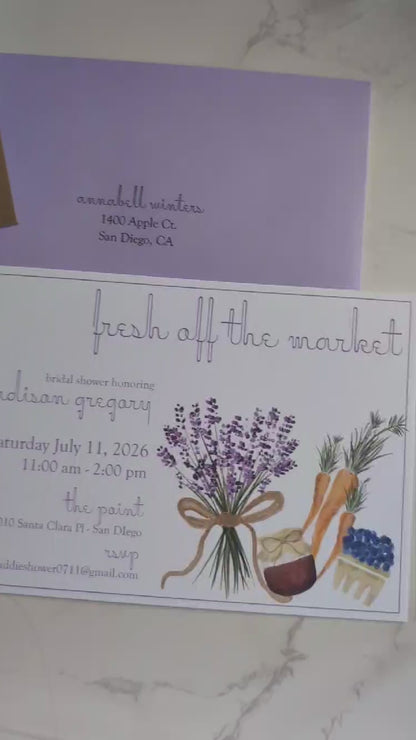 Off the Market | Bridal Shower | Invitation Suite | 2pc