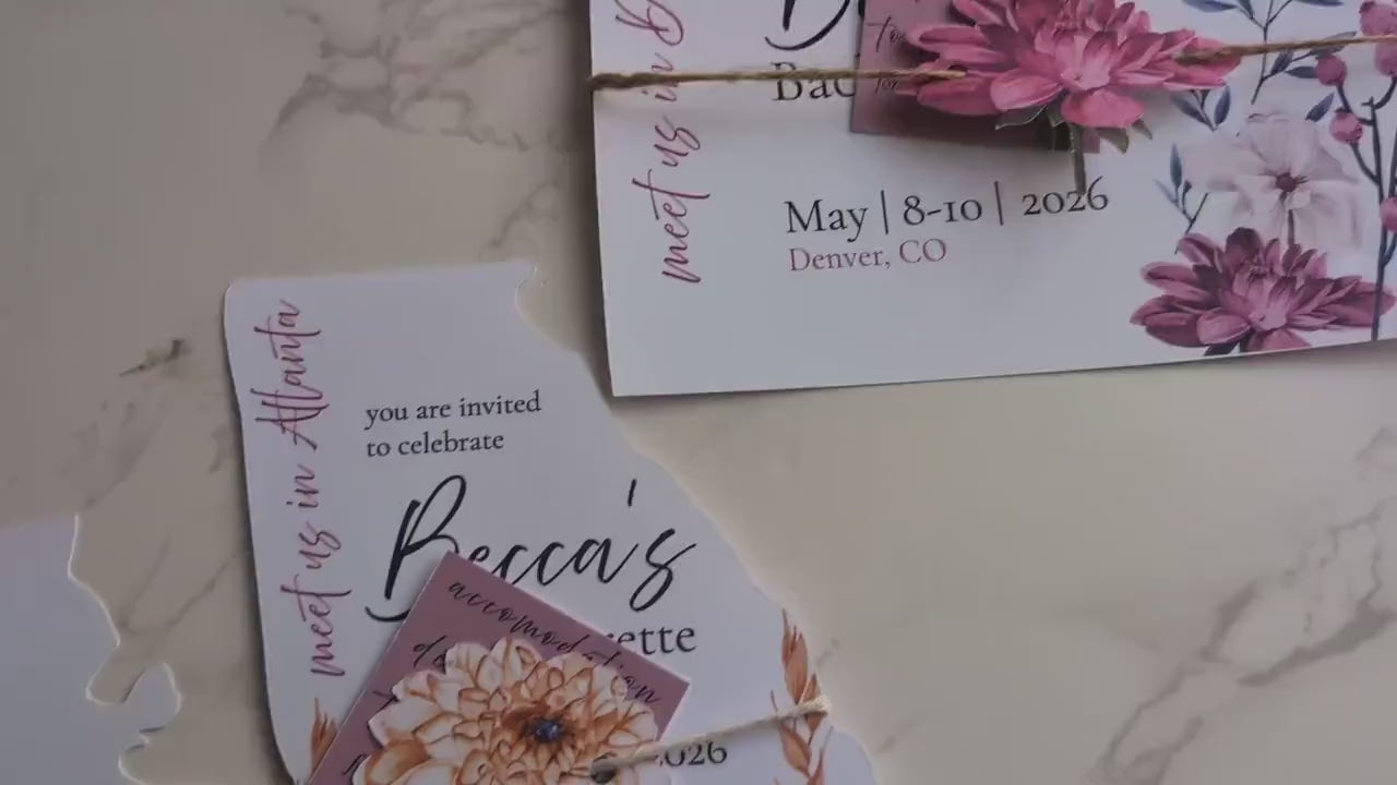 Louisiana Die Cut Invitation Suite | 5 pc